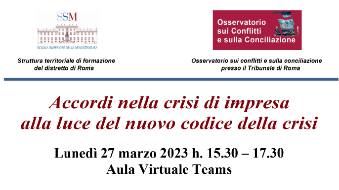 1a Officina della Conciliazione 2023