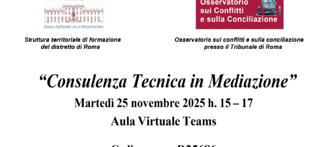 La 3a Officina della Conciliazione 2025